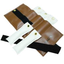 Pouch Variable Wrist and Ankle Weight - 10 lb, 5 x 2 lb inserts - Brown