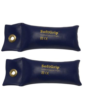 CanDo SoftGrip Hand Weight - 2.5 lb - Blue - pair