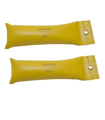 CanDo SoftGrip Hand Weight - 7 lb - Yellow - pair