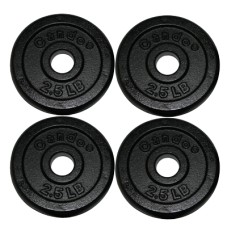 Iron Disc Weight Plates - 10 lb set (4 each: 2.5 lb weights)