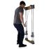 Chest Weight Pulley System - Single handle (mid) - two towers - 10 x 2.2 lb weights