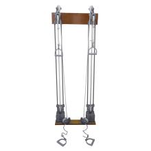 Chest Weight Pulley System - Dual handle (lower, mid) - two towers - 10 x 2.2 lb weights