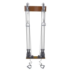 Chest Weight Pulley System - Dual handle (lower, mid) - two towers - 10 x 2.2 lb weights