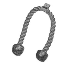 Chest Weight Pulley System - Accessory - Triceps rope w/ rubber ends