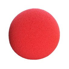 CanDo Memory Foam Squeeze Ball - 3.0" diameter - Red, easy
