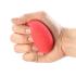 CanDo Memory Foam Squeeze Ball - 3.0" diameter - Red, easy