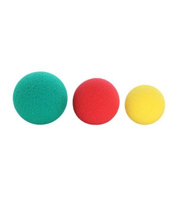 CanDo Memory Foam Squeeze Ball - 3-piece set (yellow, red, green)
