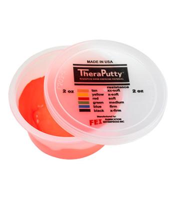 CanDo Theraputty Exercise Material - 2 oz - Red - Soft