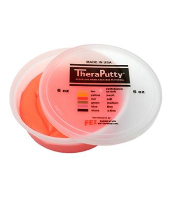 CanDo Theraputty Exercise Material - 6 oz - Red - Soft