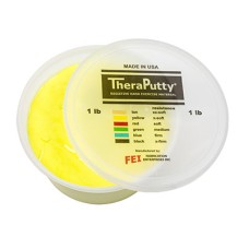 CanDo Antimicrobial Theraputty Exercise Material - 1 lb - Yellow - X-soft