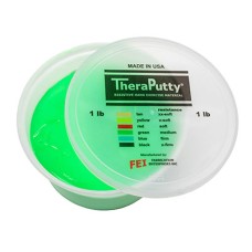 CanDo Theraputty Exercise Material - 1 lb - Green - Medium