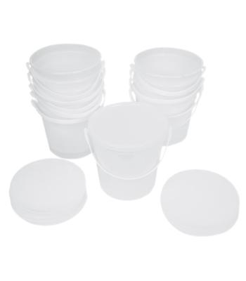 containers and lids ONLY for 5 lb putty (10 each)