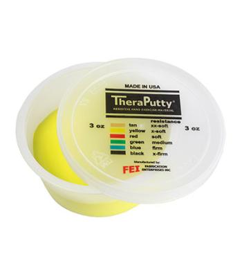 CanDo Theraputty Exercise Material - 3 oz - Yellow - X-soft