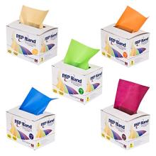 REP Band exercise band - latex free - 6 yard, set of 5 (1 each: peach, orange, lime, blueberry, plum)