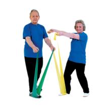 TheraBand exercise band - latex free - 25 yard roll, set of 5 (1 each: yellow, red, green, blue, black)