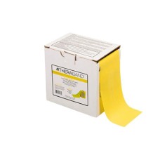 TheraBand exercise band - latex free - Twin-Pak 100 yards - Yellow - thin (2, 50-yd boxes)
