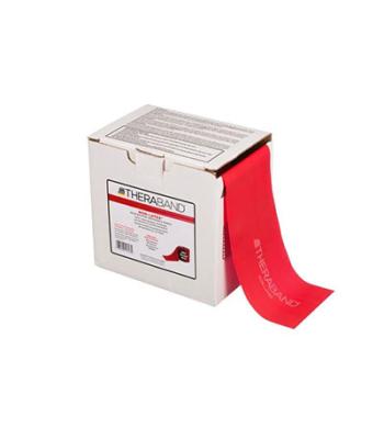 TheraBand exercise band - latex free - Twin-Pak 100 yards - Red - medium (2, 50-yd boxes)