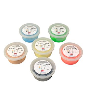 Puff LiTE Exercise Putty - 6 piece set - 60cc - 1 of each