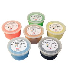 Puff LiTE Exercise Putty - 6 piece set - 400cc - 1 of each
