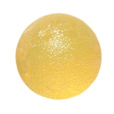 CanDo Gel Squeeze Ball - Standard Circular - Yellow - X-Light