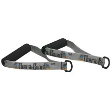 TheraBand Exercise Station, Accessory, Exercise Handles with D-Ring, Pair