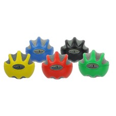 CanDo Digi-Squeeze hand exerciser - Medium - set of 5 pieces (yellow, red, green, blue, black), no rack