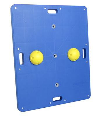 CanDo Balance Board Combo 15" x 18" wobble/rocker board - 1" height - yellow