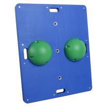 CanDo Balance Board Combo 15" x 18" wobble/rocker board - 2" height - green