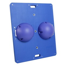 CanDo Balance Board Combo 14" x 18" wobble/rocker board - 2.5" height - blue