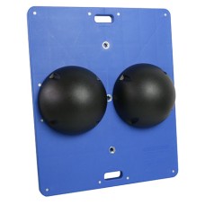 CanDo Balance Board Combo 15" x 18" wobble/rocker board - 3" height - black