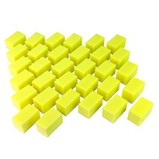 CanDo Hand Therapy Blocks, Yellow (Extra-Soft), Pack of 32