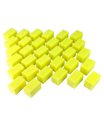 CanDo Hand Therapy Blocks, Yellow (Extra-Soft), Pack of 32, Case of 5