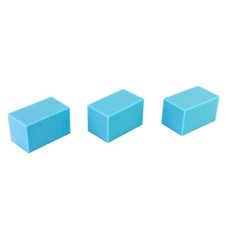 CanDo Hand Therapy Blocks, Blue (Medium), Pack of 3, Case of 40