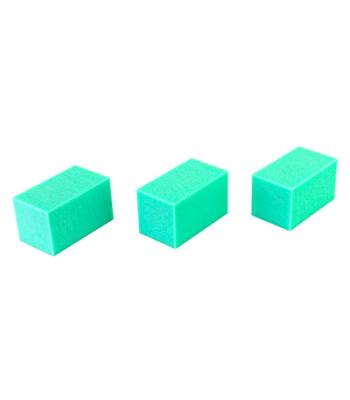 CanDo Hand Therapy Blocks, Green (Firm), Pack of 3