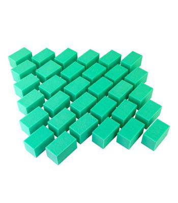 CanDo Hand Therapy Blocks, Green (Firm), Pack of 32, Case of 5