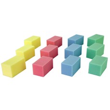 CanDo Hand Therapy Blocks, Assorted (Extra-Soft through Firm), Pack of 12, Case of 10