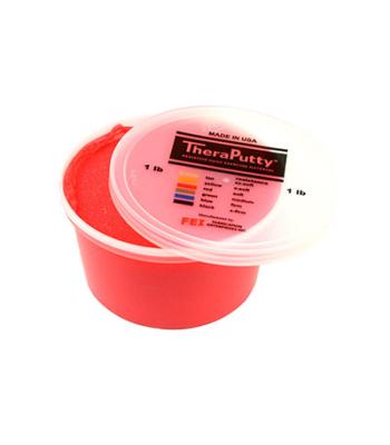 CanDo Sparkle Theraputty Exercise Material - 1 lb - Red - Soft