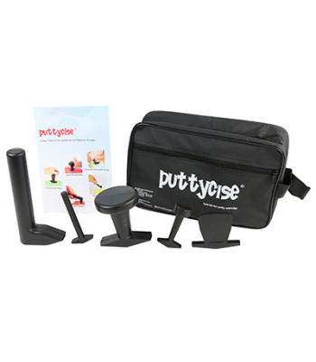 Puttycise Theraputty tool - 5-tool set (Knob, Peg, Key and Cap turn, L-bar), with bag