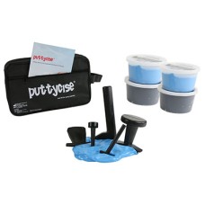 Puttycise 5-piece tool set w/carry bag, manual, 2 x 1 lb blue and 2 x 1 lb black putty