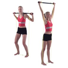Padded Exercise Bar with Tubing, Unweighted