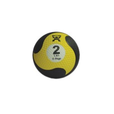 CanDo, Firm Medicine Ball, 8" Diameter, Yellow, 2 lbs.