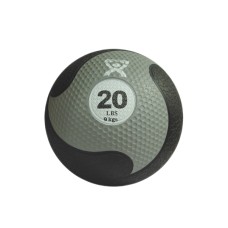 CanDo, Firm Medicine Ball, 11" Diameter, Silver, 20 lbs.