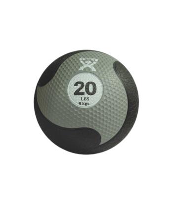 CanDo, Firm Medicine Ball, 11" Diameter, Silver, 20 lbs.