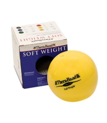 TheraBand Soft Weights ball - Yellow - 1 kg, 2.2 lb