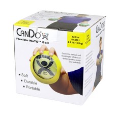 CanDo WaTE Ball - Hand-held Size - Yellow - 5" Diameter - 2.2 lb