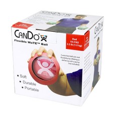 CanDo WaTE Ball - Hand-held Size - Red - 5" Diameter - 3.3 lb