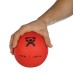 CanDo, Soft and Pliable Medicine Ball, 5" Diameter, Red, 4 lbs.
