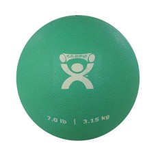 CanDo, Soft and Pliable Medicine Ball, 7" Diameter, Green, 7 lbs.