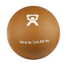CanDo, Soft and Pliable Medicine Ball, 9" Diameter, Gold, 30 lbs.