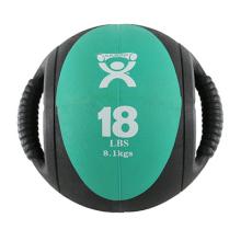 CanDo, Dual-Handle Medicine Ball, 9" Diameter, Green, 18 lb.